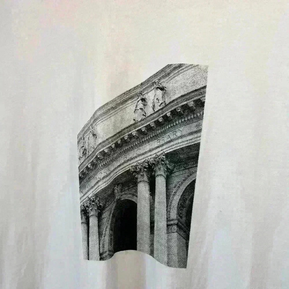 Oak + Fort New York Library US White Preppy Prep Graphic T-Shirt Unisex XS - Picture 9 of 13